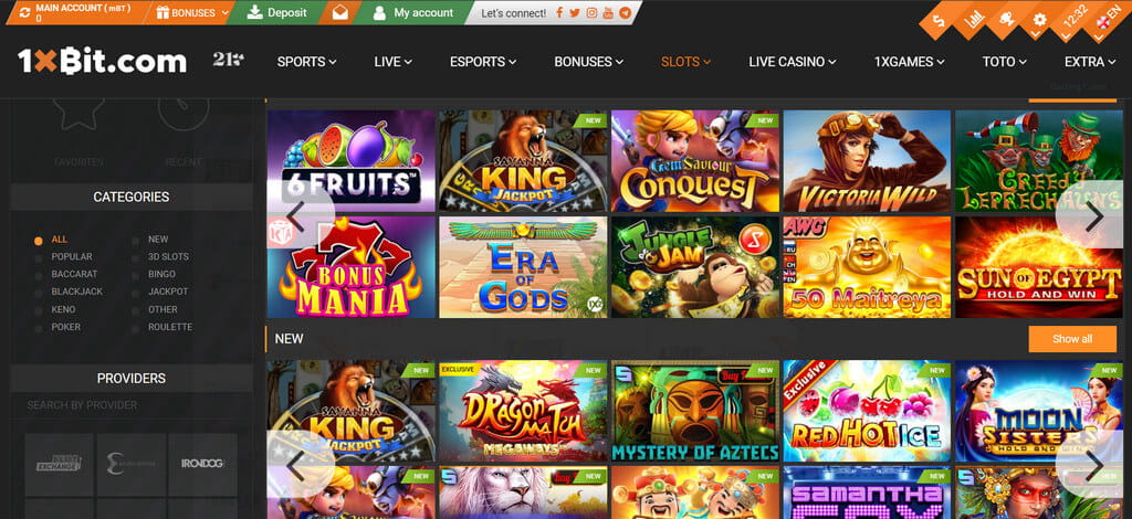 1xBit Casino Cripto – Sem KYC, 20+ criptomoedas e Uncrossable Rush