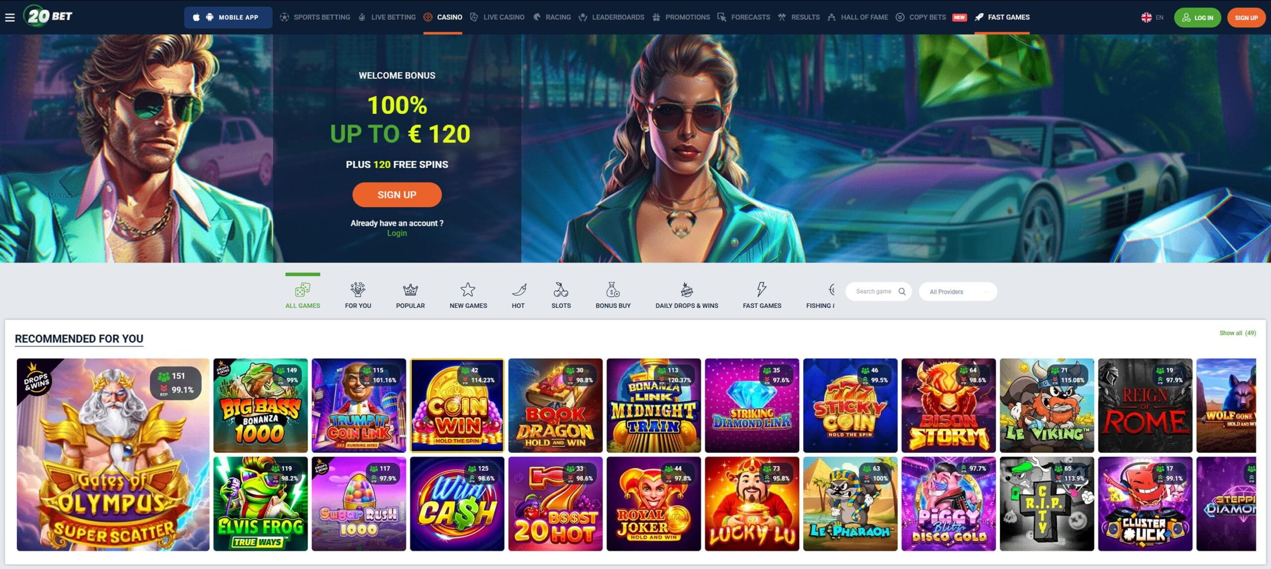 20bet Casino – Fundado em 2020, licença dupla e Uncrossable Rush
