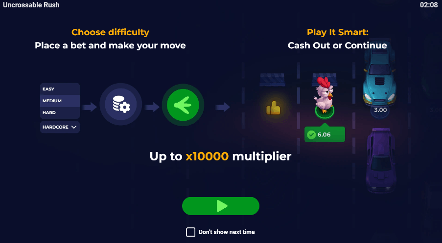 Uncrossable Rush – Características e Mecânicas do Jogo