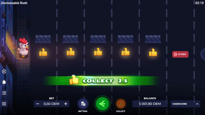 Uncrossable Rush – Avaliação de Jogador de Cripto