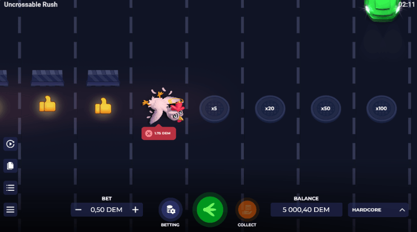 Uncrossable Rush – Avaliação do Modo Hardcore